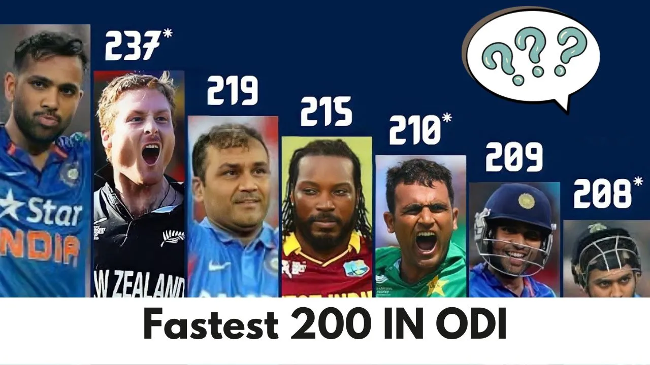 Fastest 200 in ODI – Fastest Double Centuries