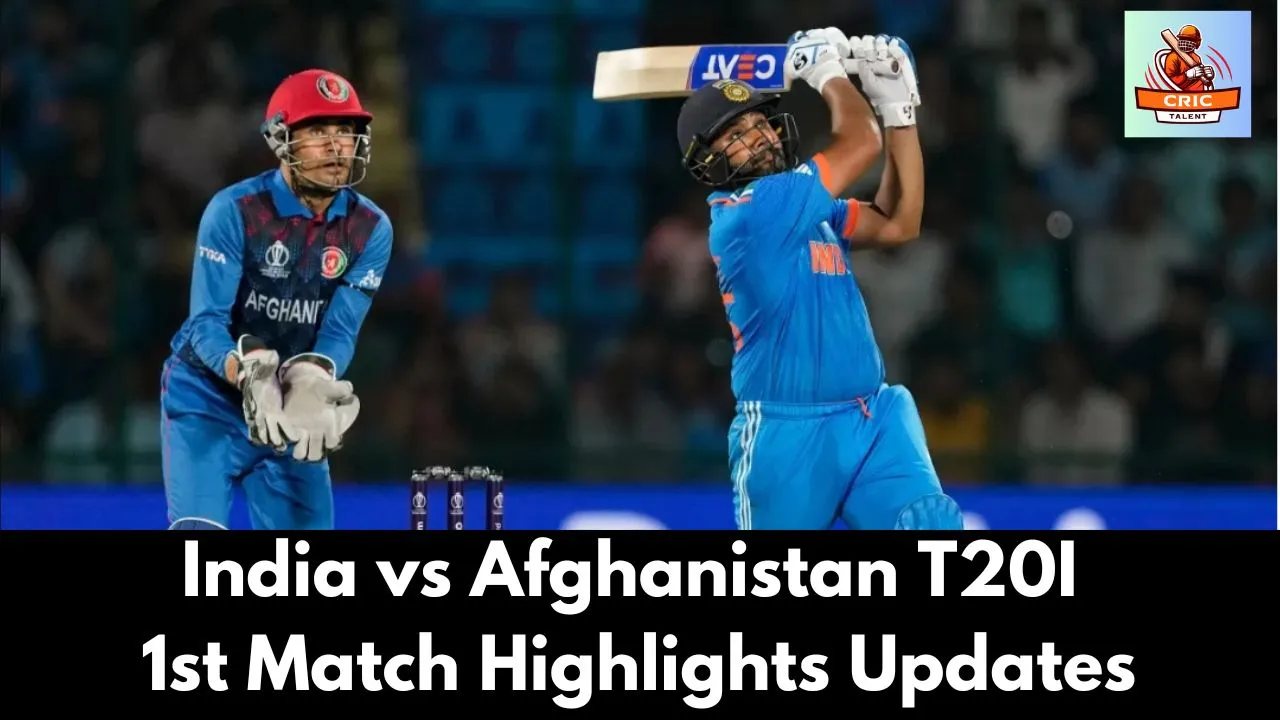 Afg vs India T20I 1st Match Highlights , भारत ने Match जीता