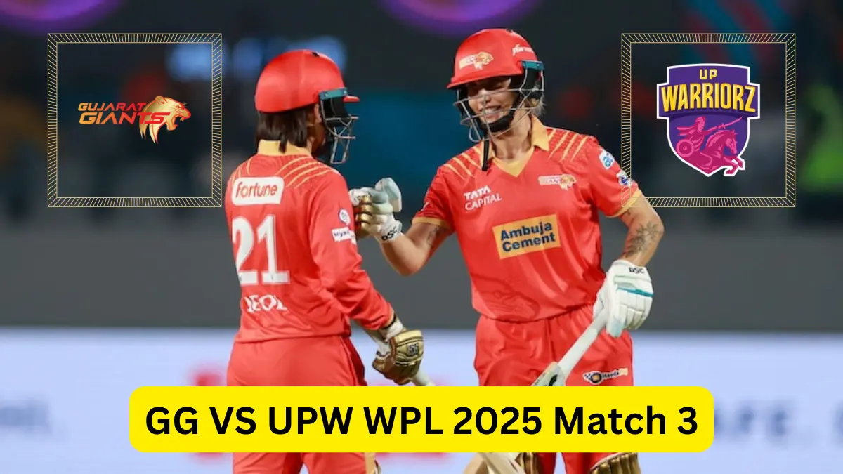 GG VS UPW WPL 2025 Match 3 - warriorz vs giants